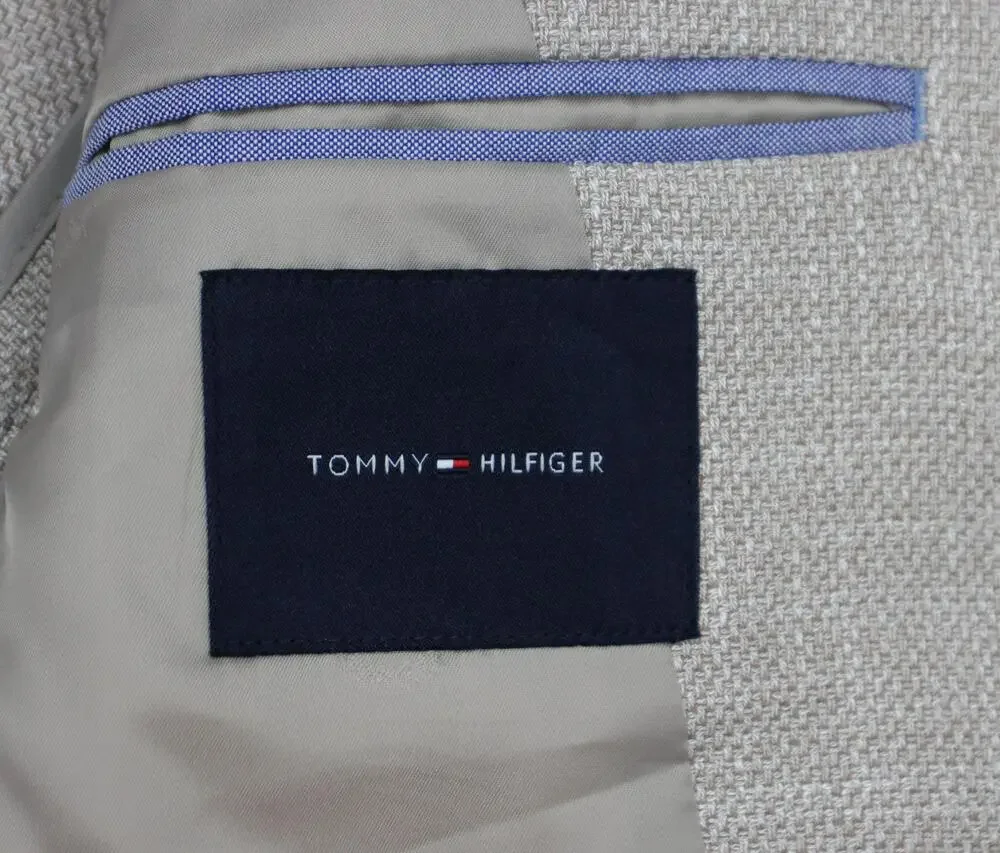 Tommy Hilfiger Gene Sport Coat Mens 36 S Tan TH Flex Stretch Modern Fit Blazer